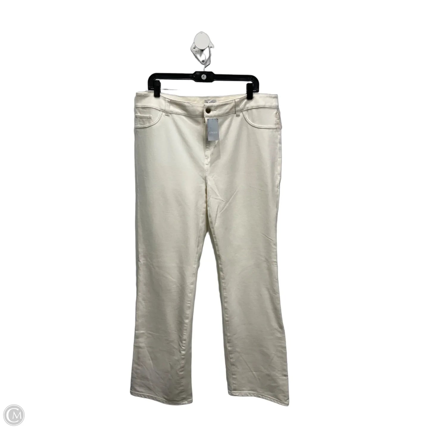 Pants Wide Leg By Zenergy By Chicos In White Denim, Size: 16