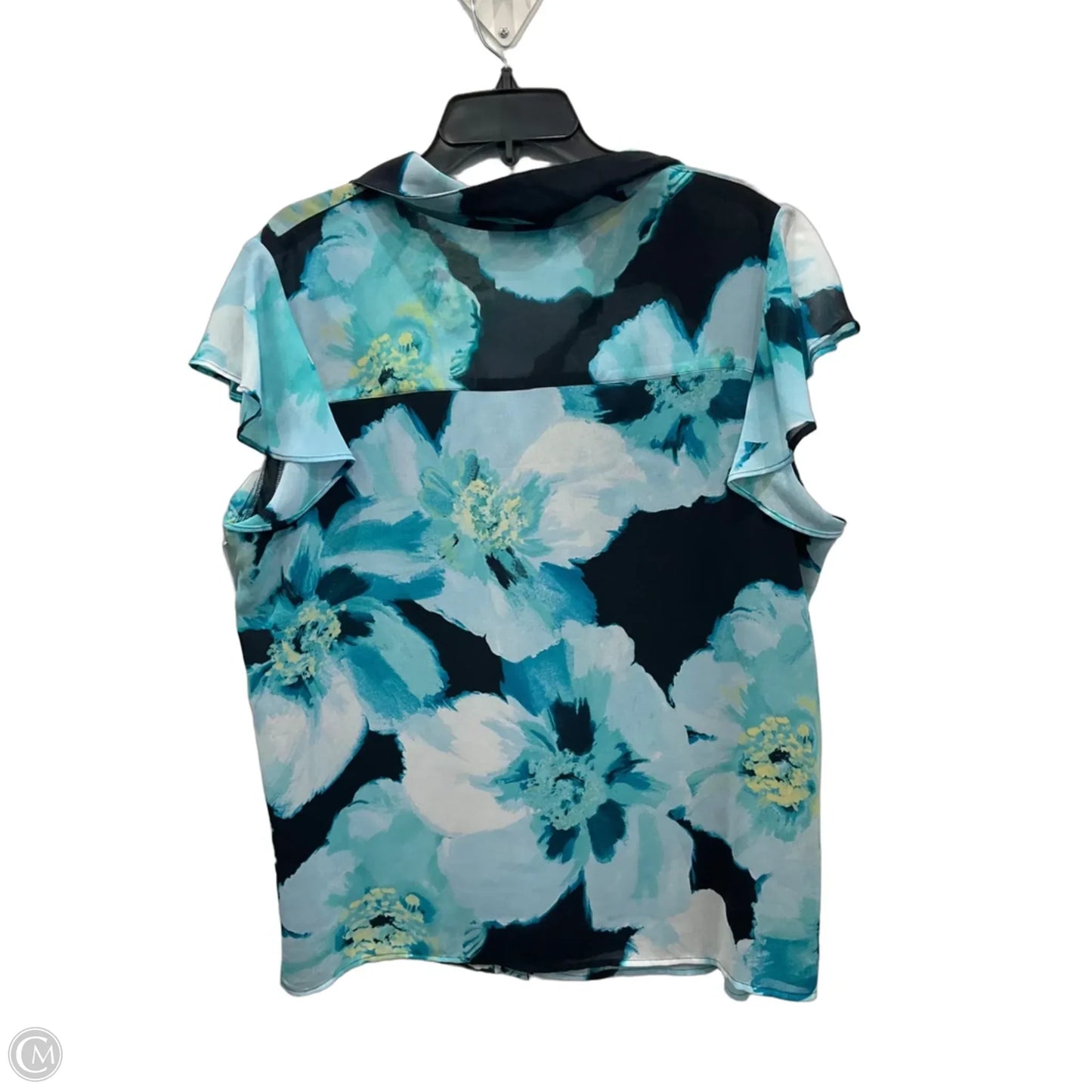 Top Sleeveless By Calvin Klein In Blue, Size: 1x
