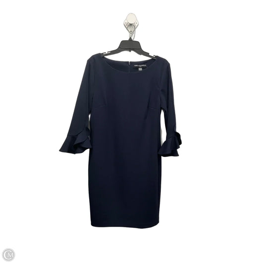 Dress Designer By Karl Lagerfeld In Navy, Size: L