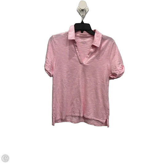 Top Short Sleeve By Talbots In Pink, Size: Lp