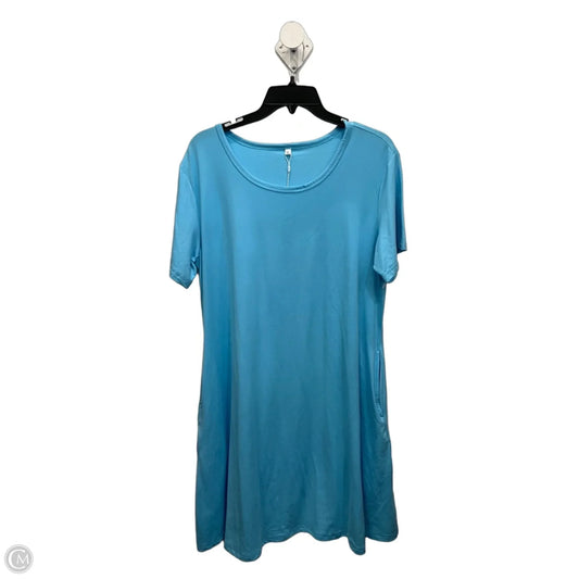 Dress Casual Midi By Clothes Mentor In Blue, Size: Xl