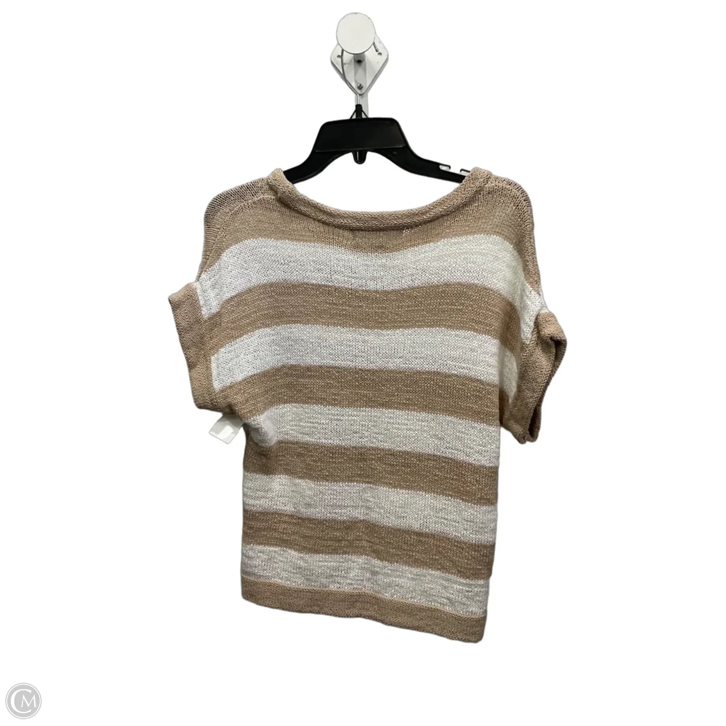 Top Sleeveless By Workshop In Striped Pattern, Size: M