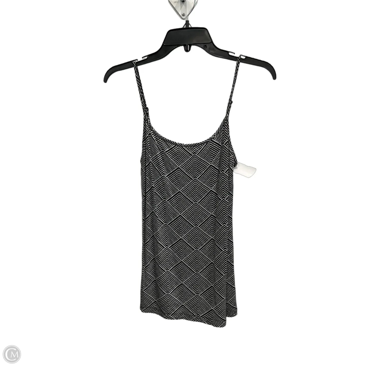 Top Sleeveless By Loft In Black & White, Size: S