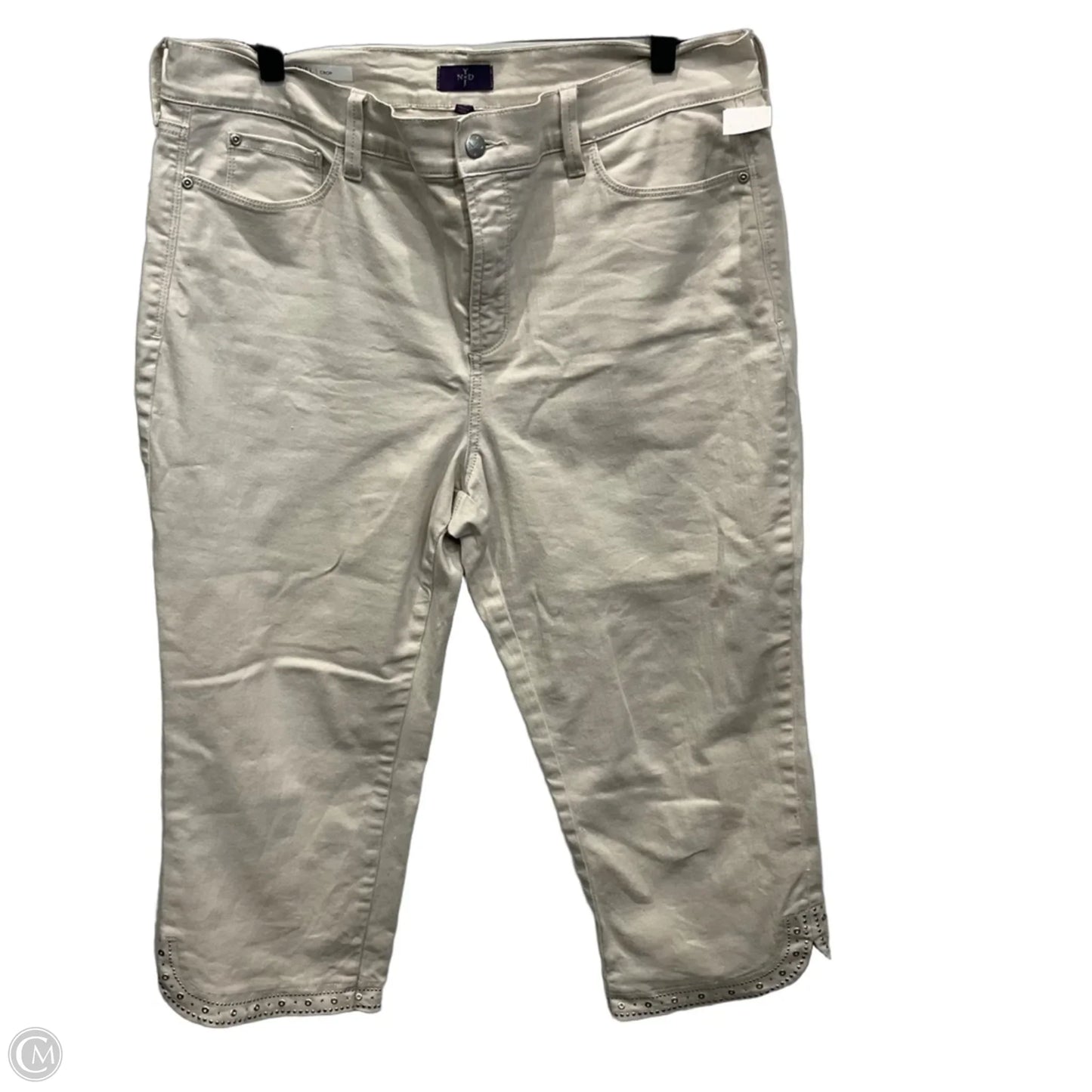 Pants Cropped By Not Your Daughters Jeans In Tan, Size: 16
