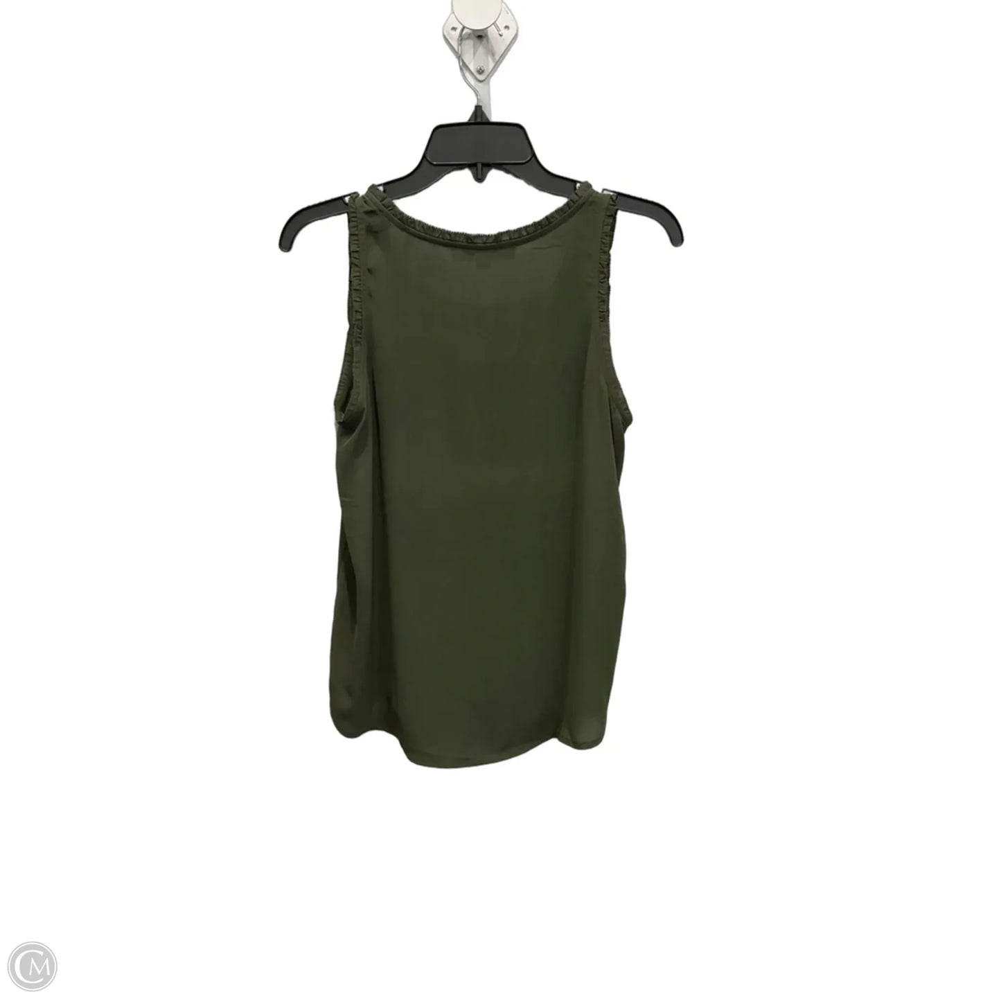 Top Sleeveless By Loft In Green, Size: S