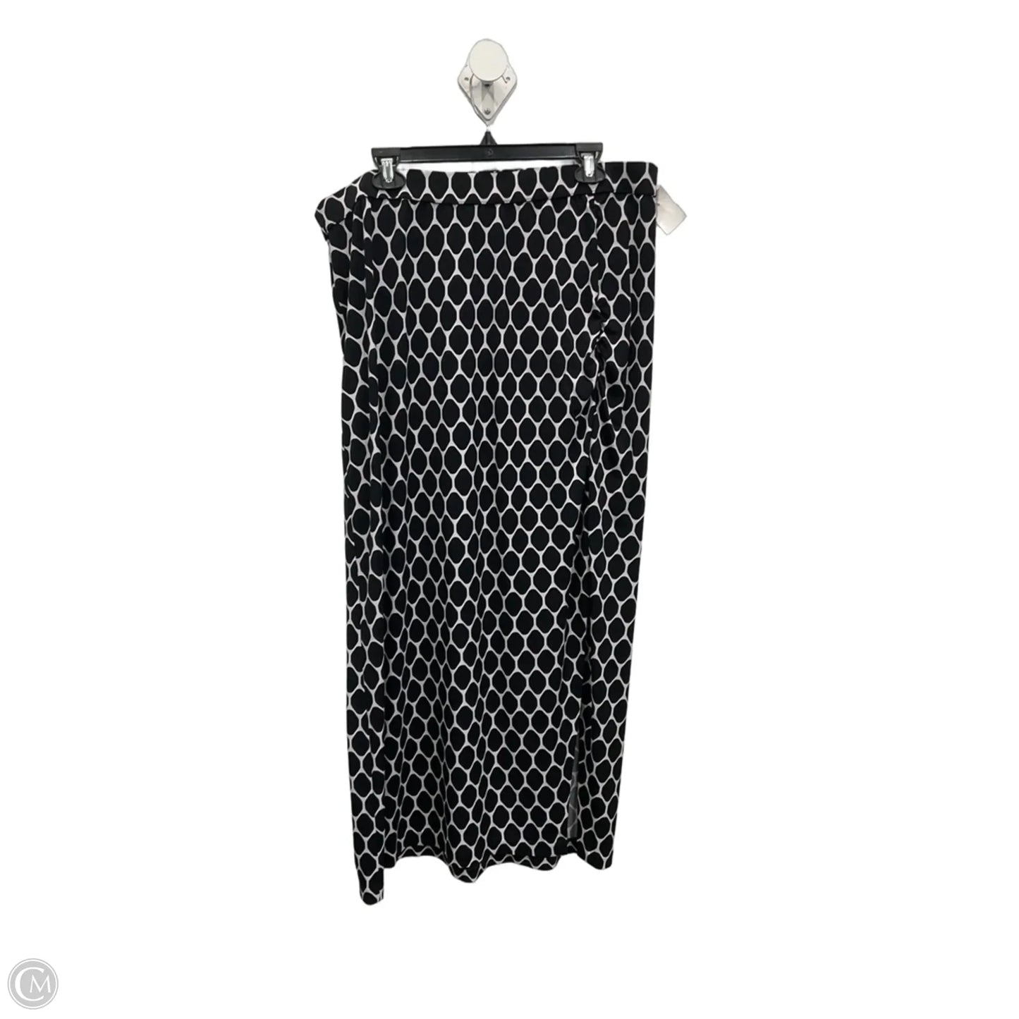 Skirt Maxi By Lane Bryant In Black & White, Size: 18