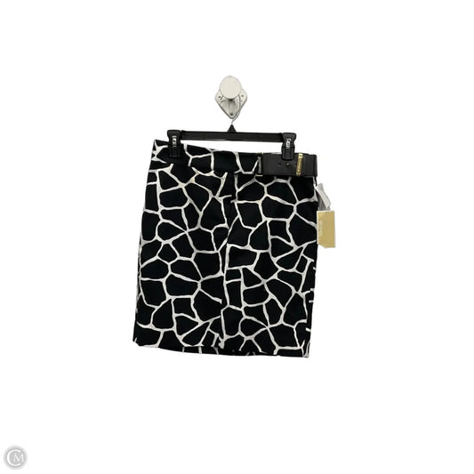 Skirt Midi By Michael By Michael Kors In Black & White, Size: 6p