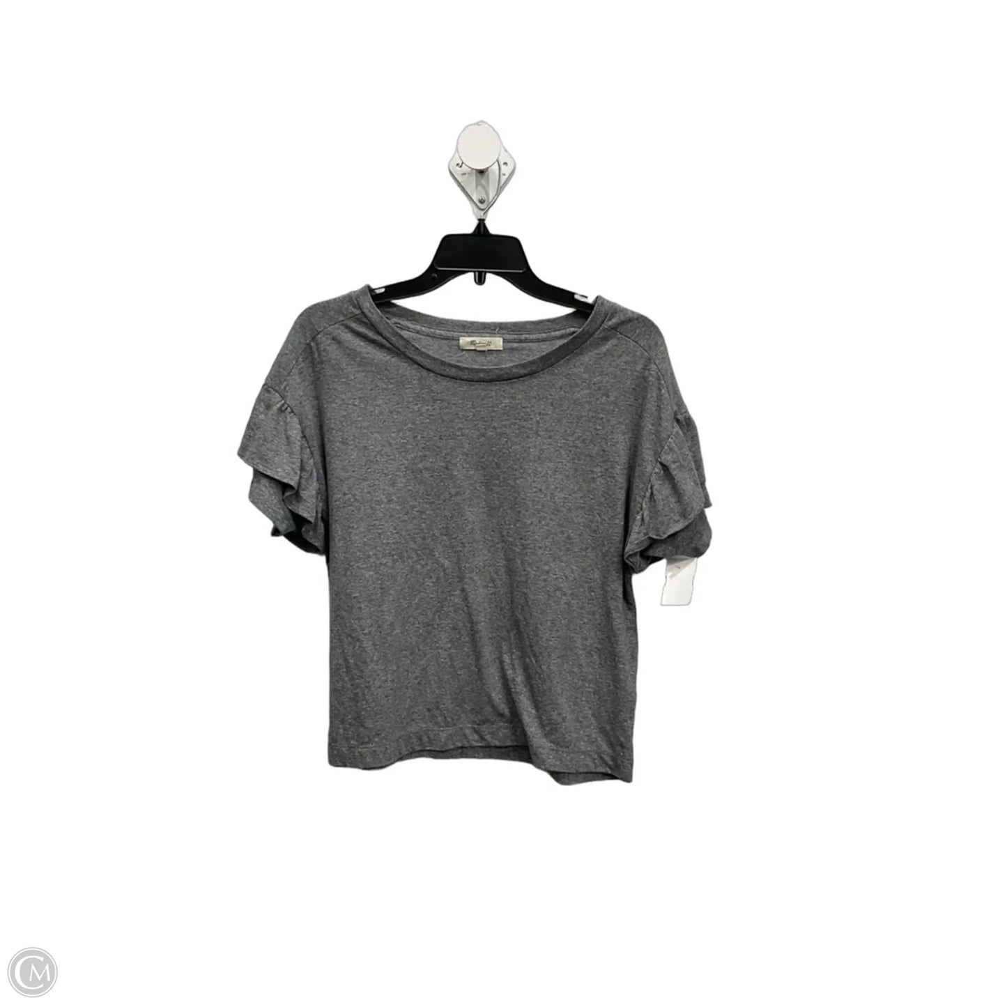 Top Short Sleeve By Madewell In Grey, Size: S