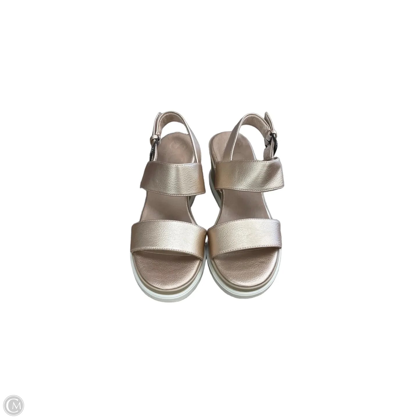 Sandals Heels Wedge By Naturalizer In Gold, Size: 7.5