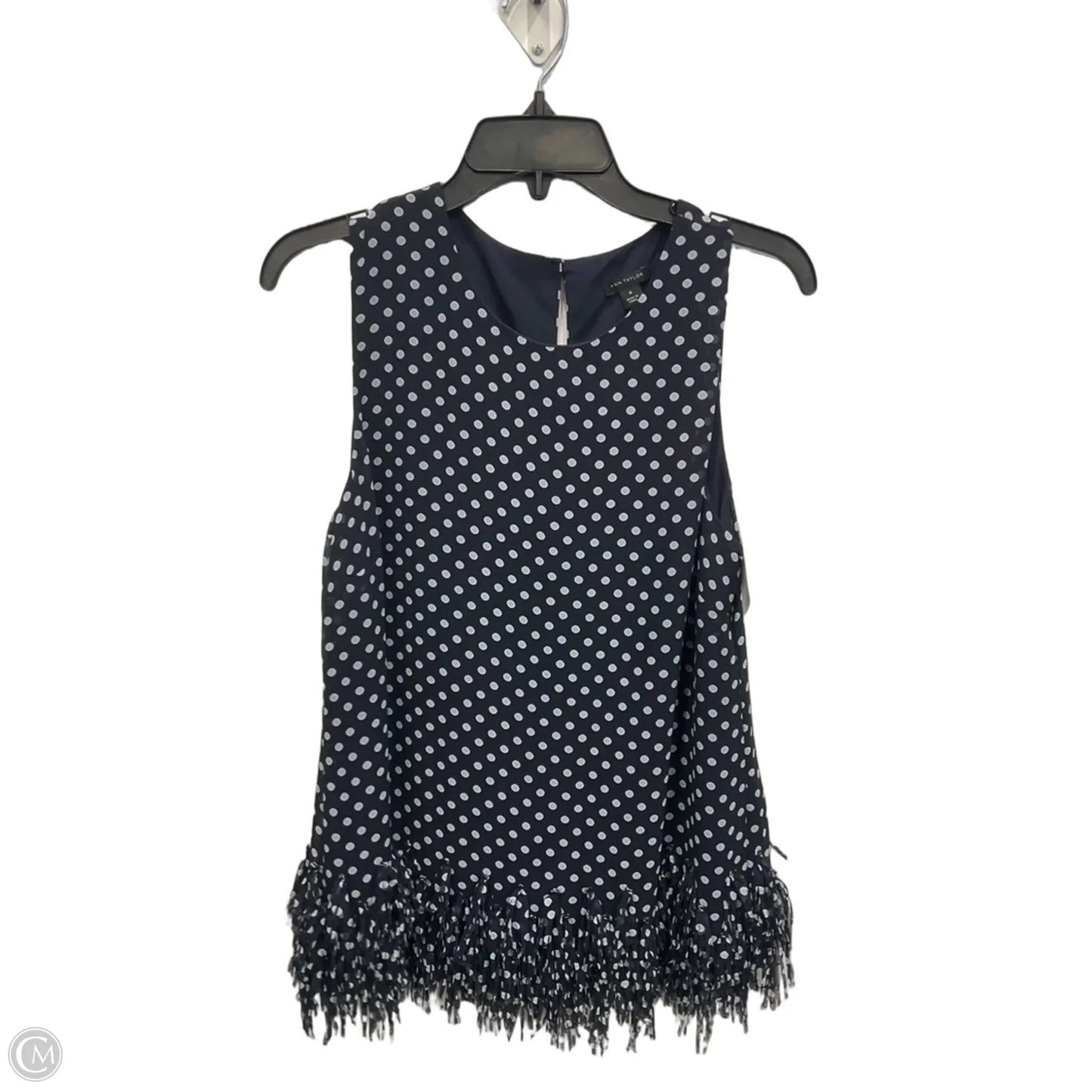 Top Sleeveless By Ann Taylor In Blue, Size: M