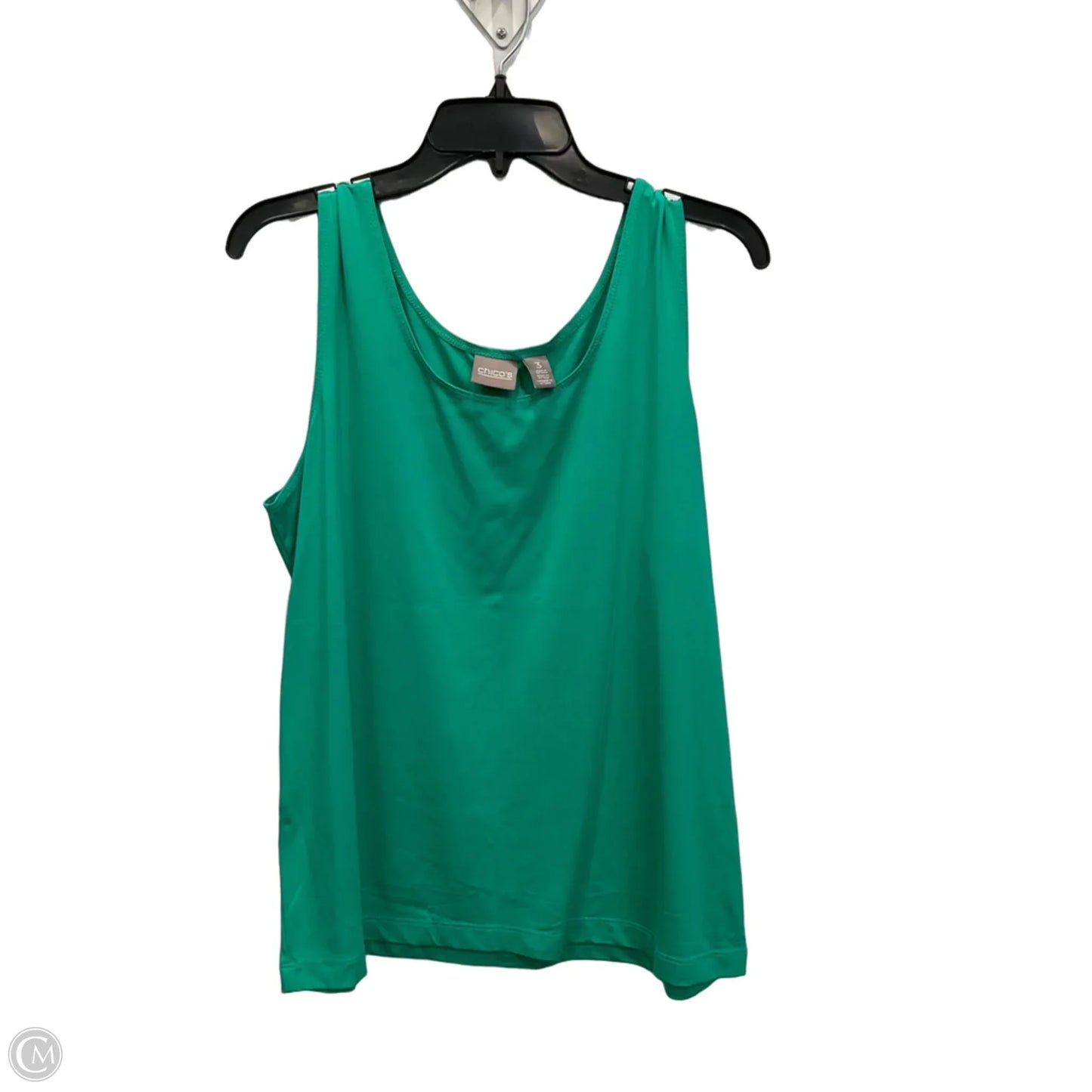 Top Sleeveless Basic By Chicos In Green, Size: Xl