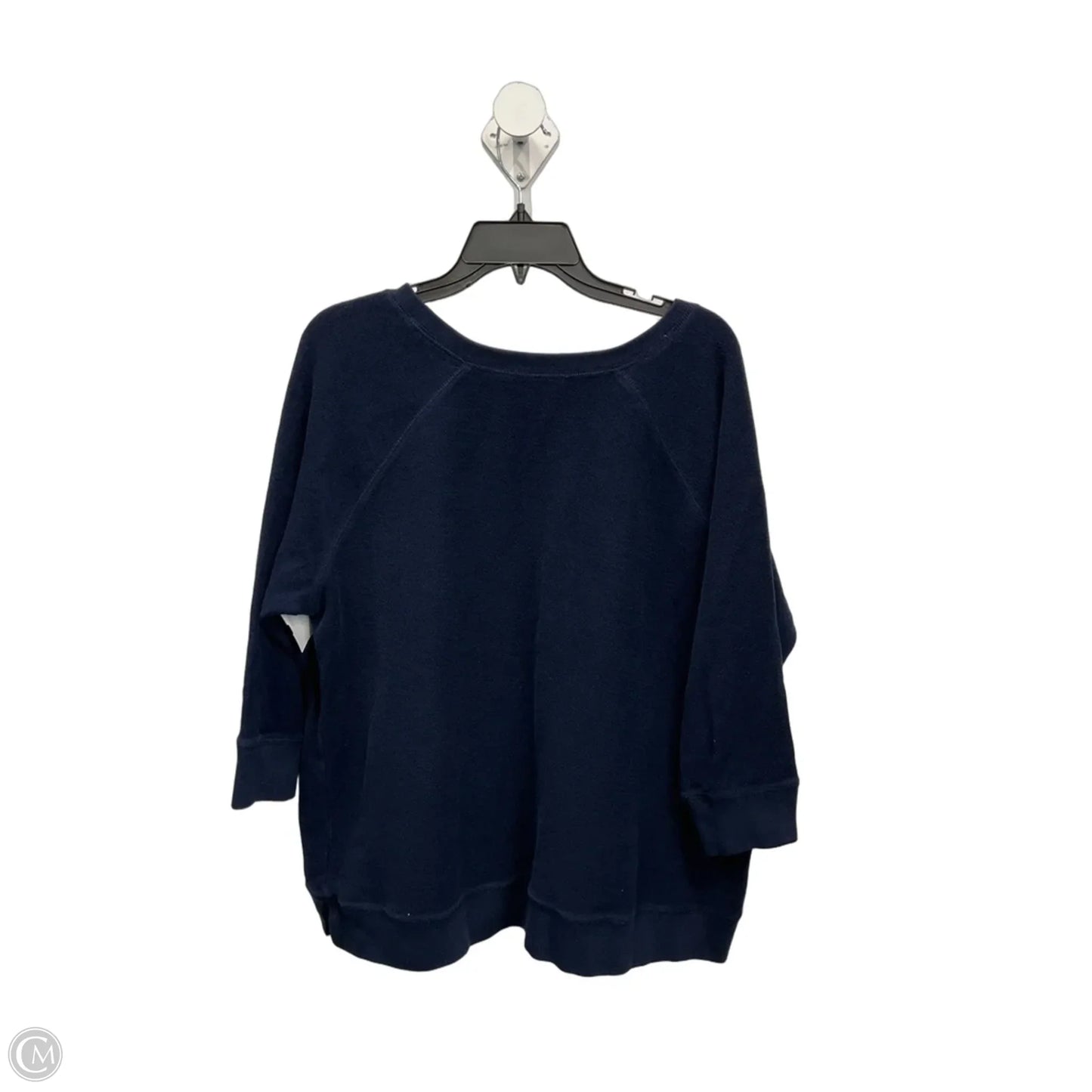 Top 3/4 Sleeve By Lauren By Ralph Lauren In Navy, Size: 2x