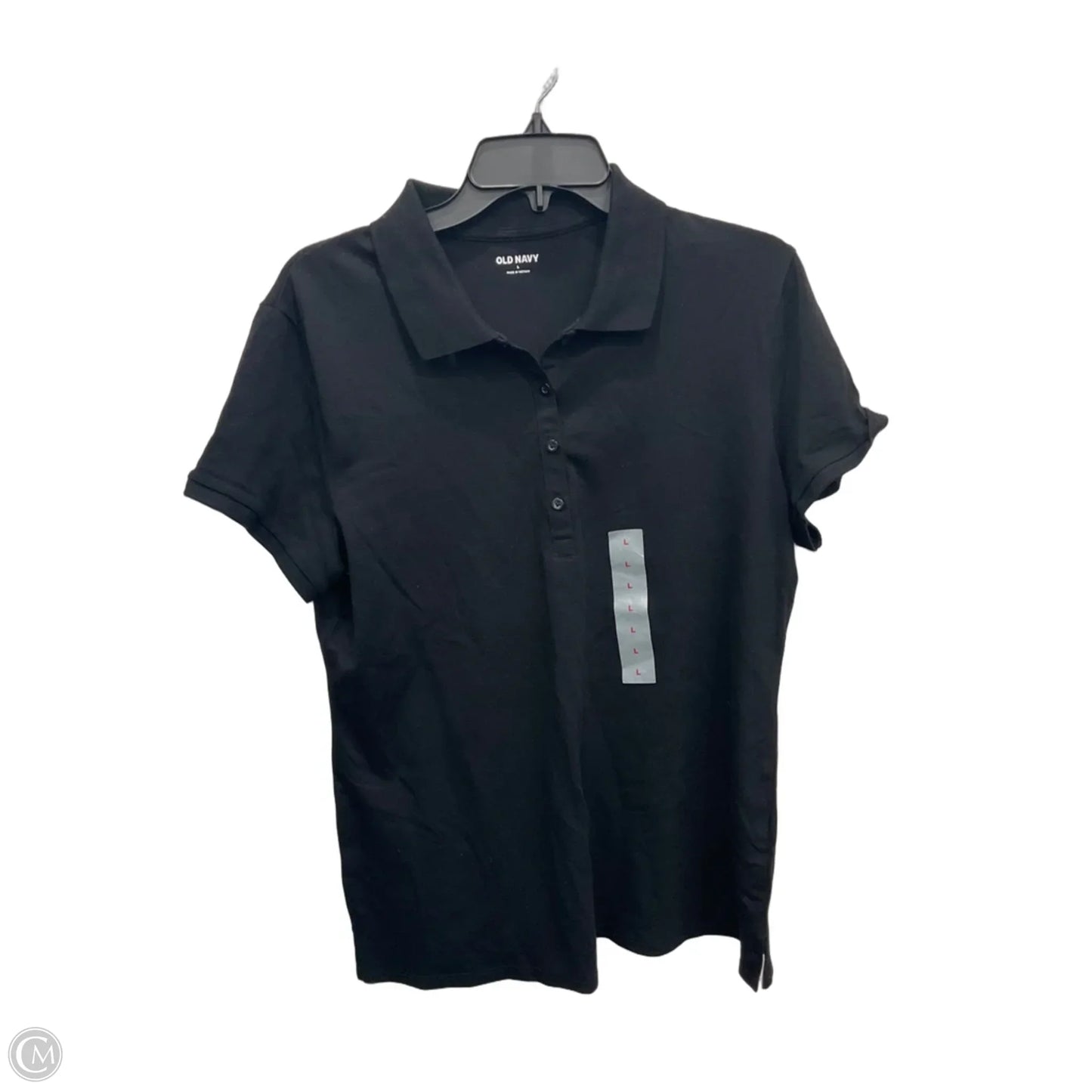 Top Short Sleeve Basic By Old Navy In Black, Size: L