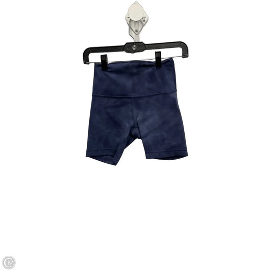 Athletic Shorts By Lululemon In Blue, Size: 4