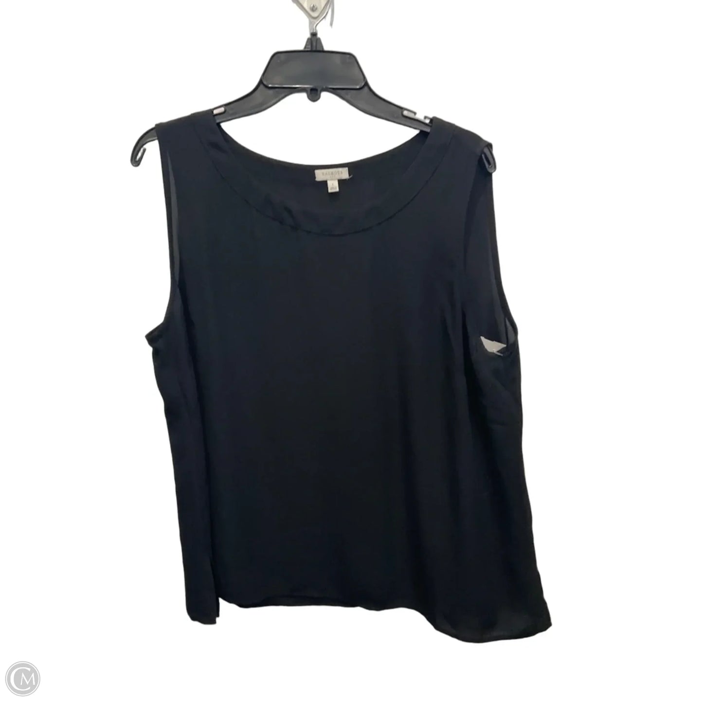 Top Sleeveless By Talbots In Black, Size: L