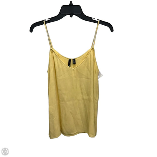 Top Sleeveless By Mng In Yellow, Size: S