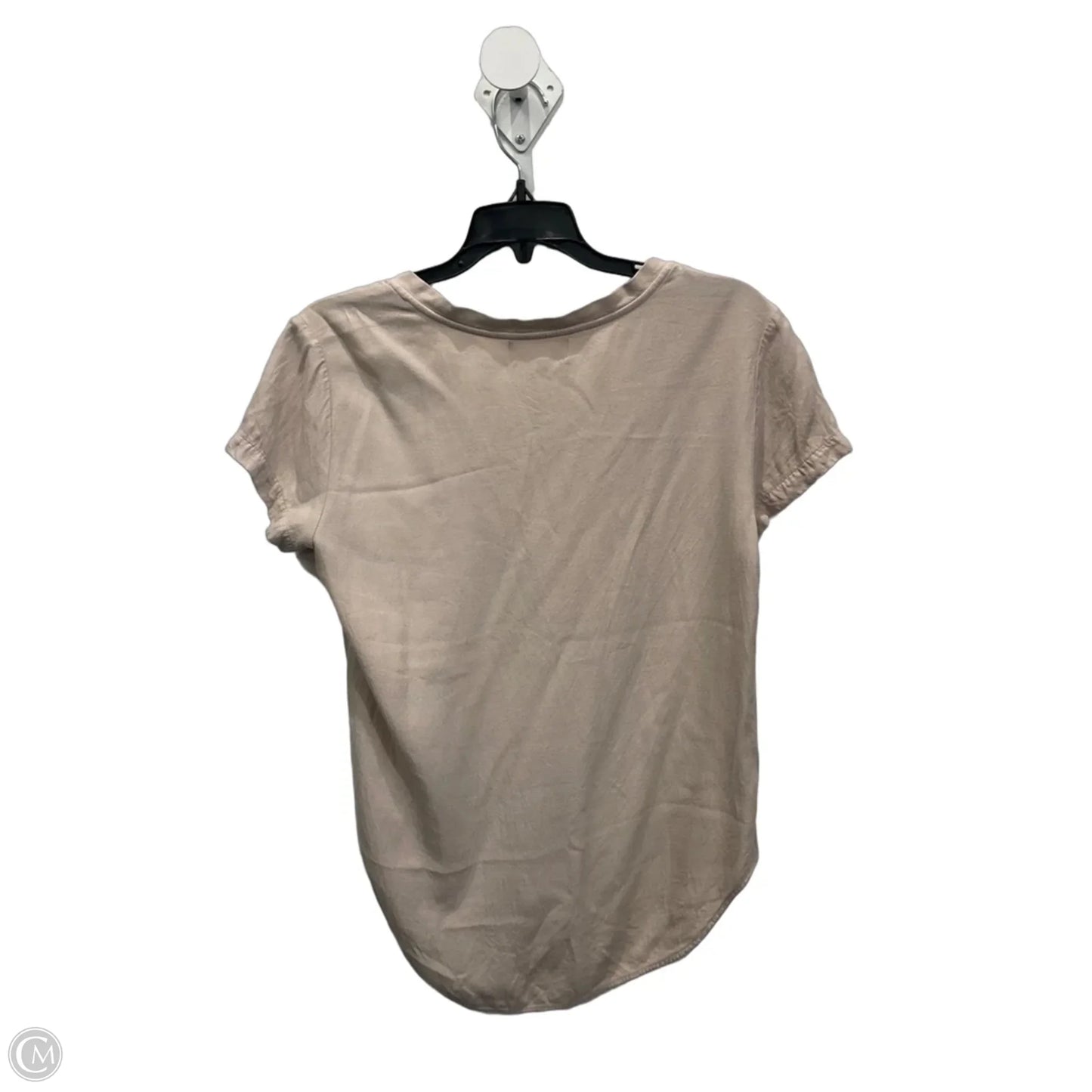 Top Short Sleeve By Cloth & Stone In Beige, Size: Xs