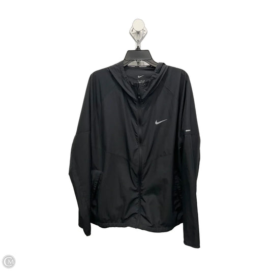 Athletic Jacket By Nike In Black, Size: Xl
