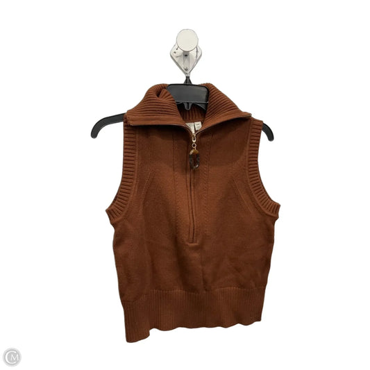 Vest Sweater By Joie In Brown, Size: S