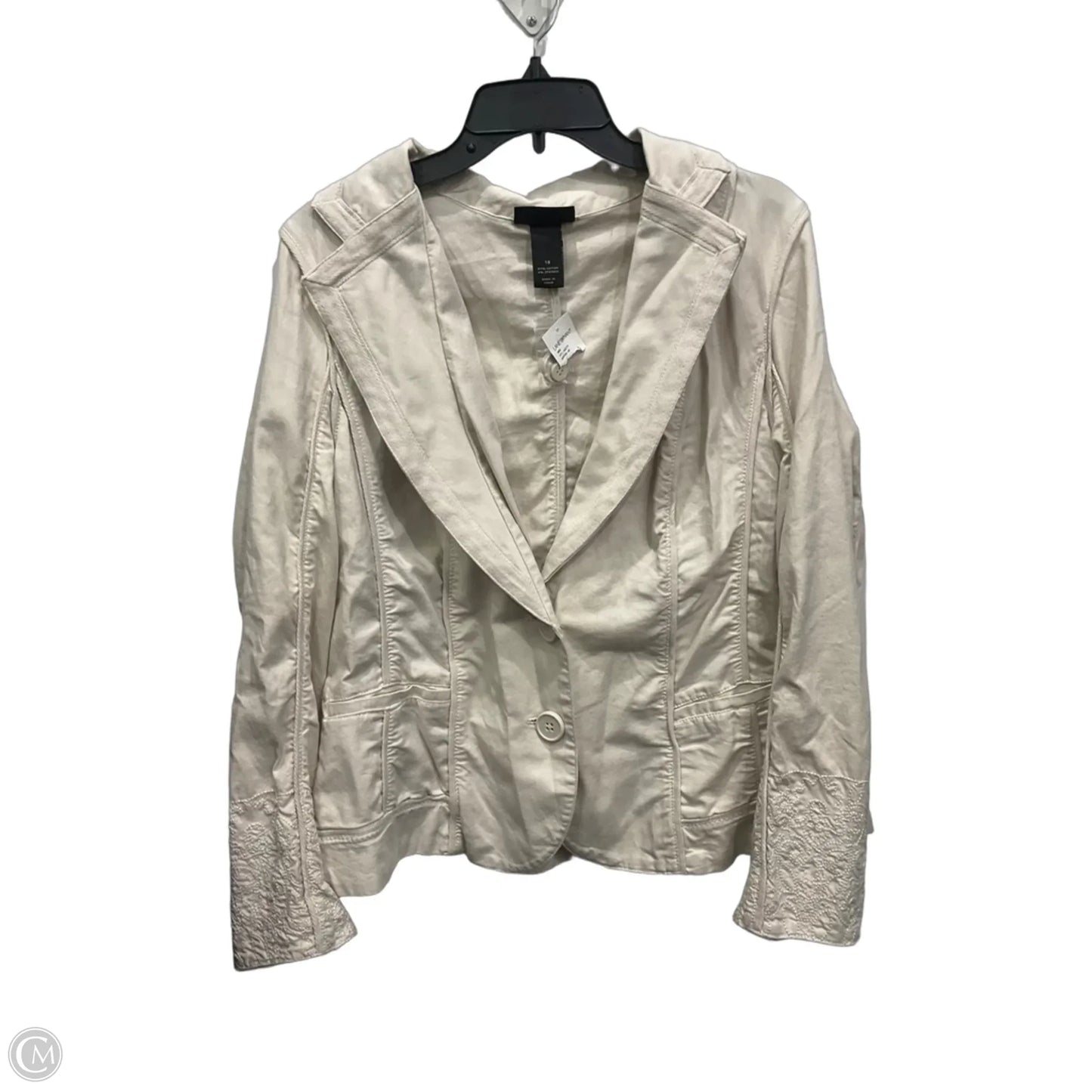 Jacket Other By Lane Bryant In Ivory, Size: Xxl