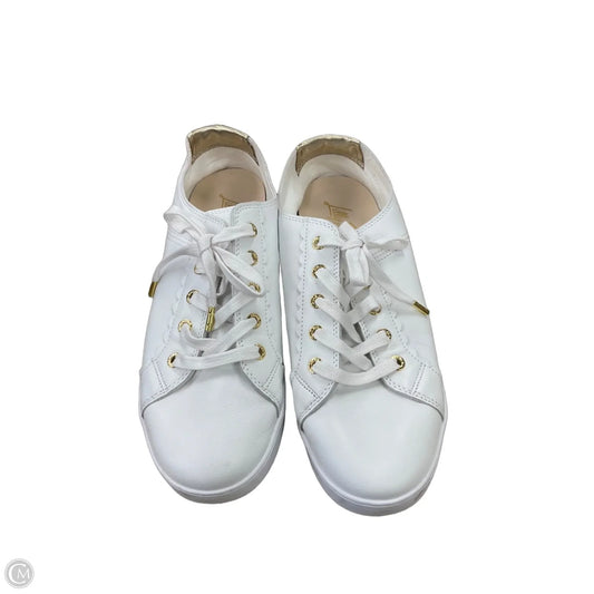 Shoes Designer By Lilly Pulitzer In Gold & White, Size: 10