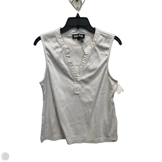 Top Sleeveless By Dkny In White, Size: Xl