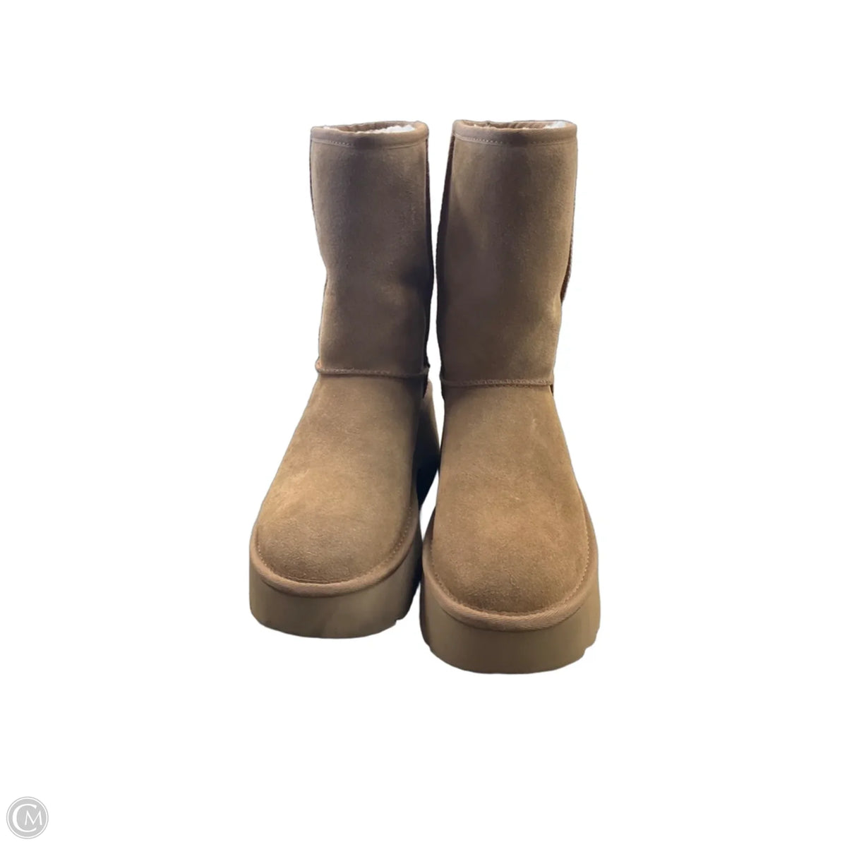 Boots Designer By Ugg In Brown, Size: 8