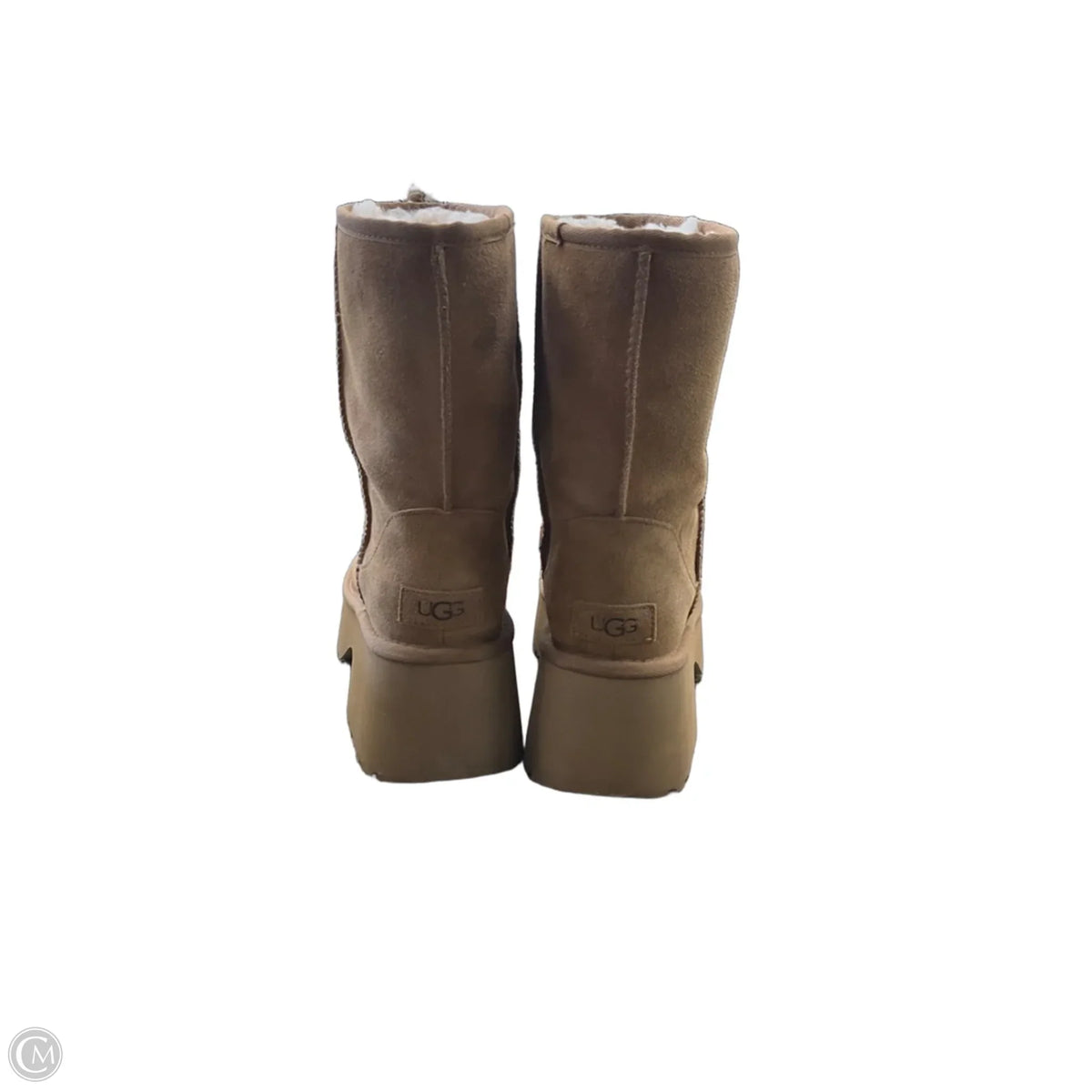 Boots Designer By Ugg In Brown, Size: 8