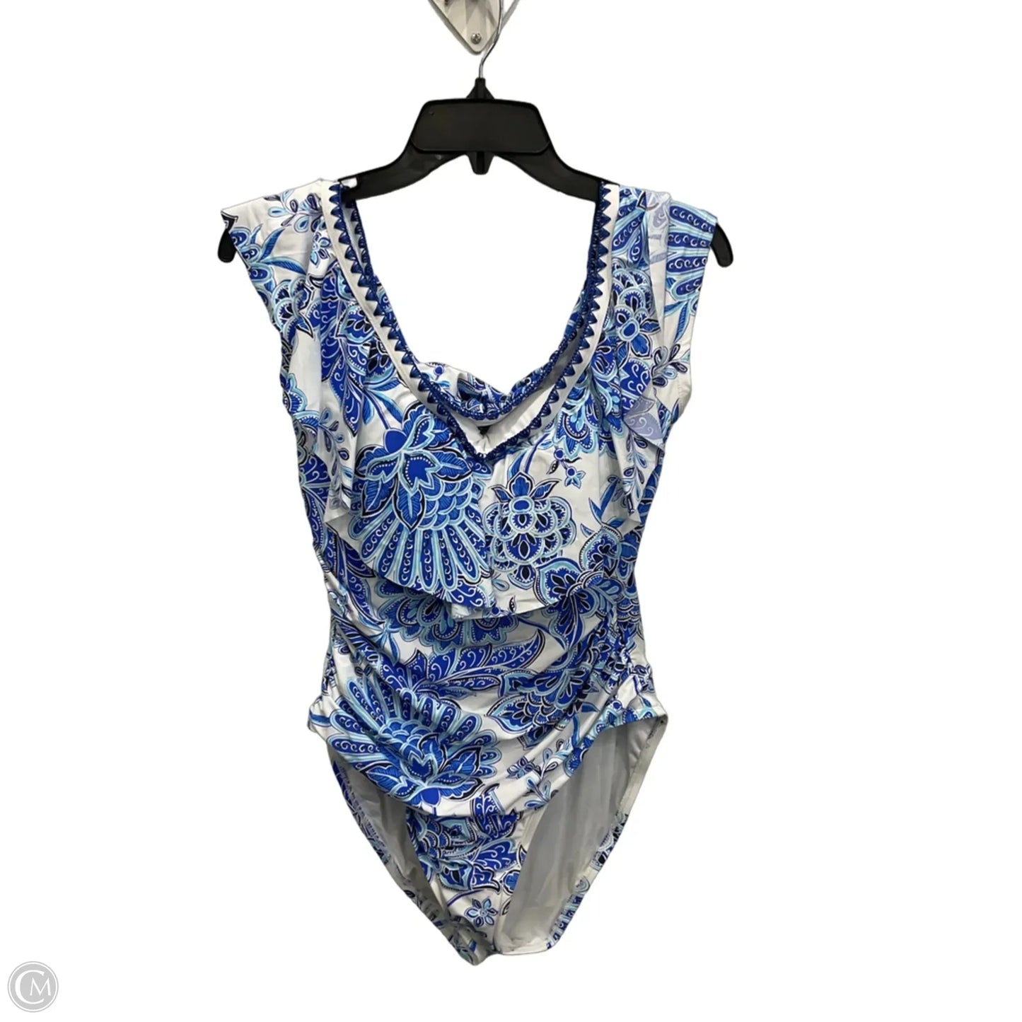 Swimsuit By La Blanca In Blue & White, Size: L