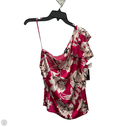 Top Sleeveless By International Concepts In Floral Print, Size: L