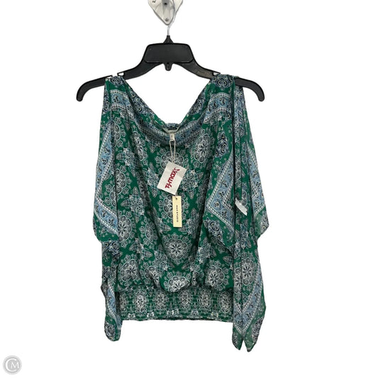 Top Short Sleeve By Max Studio In Green, Size: M