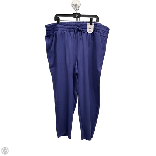 Athletic Pants By Xersion In Blue, Size: 2x