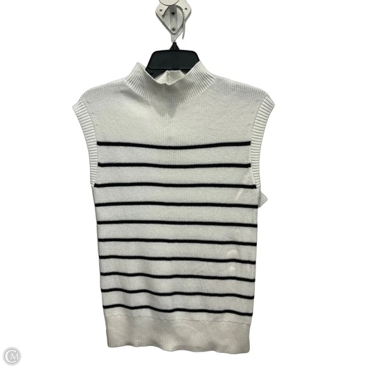 Top Sleeveless By Talbots In Black & White, Size: Sp
