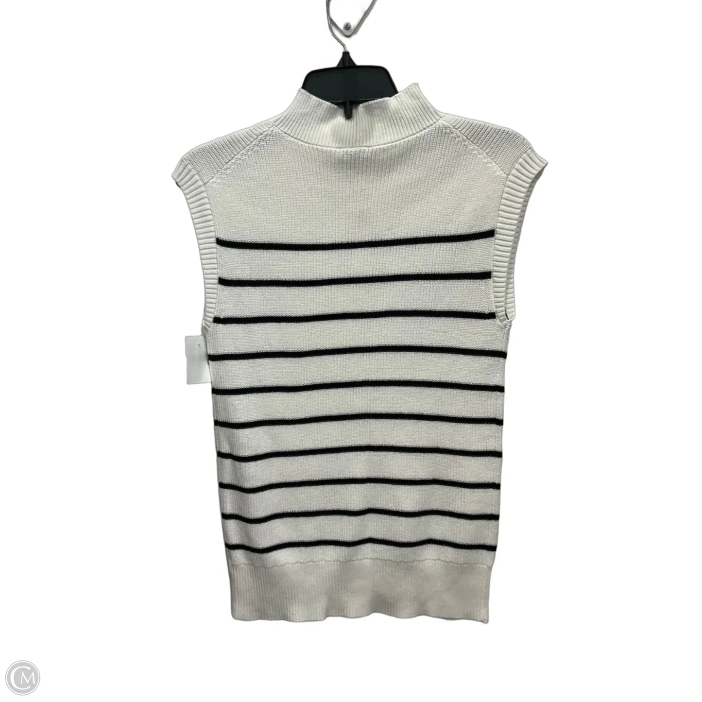 Top Sleeveless By Talbots In Black & White, Size: Sp