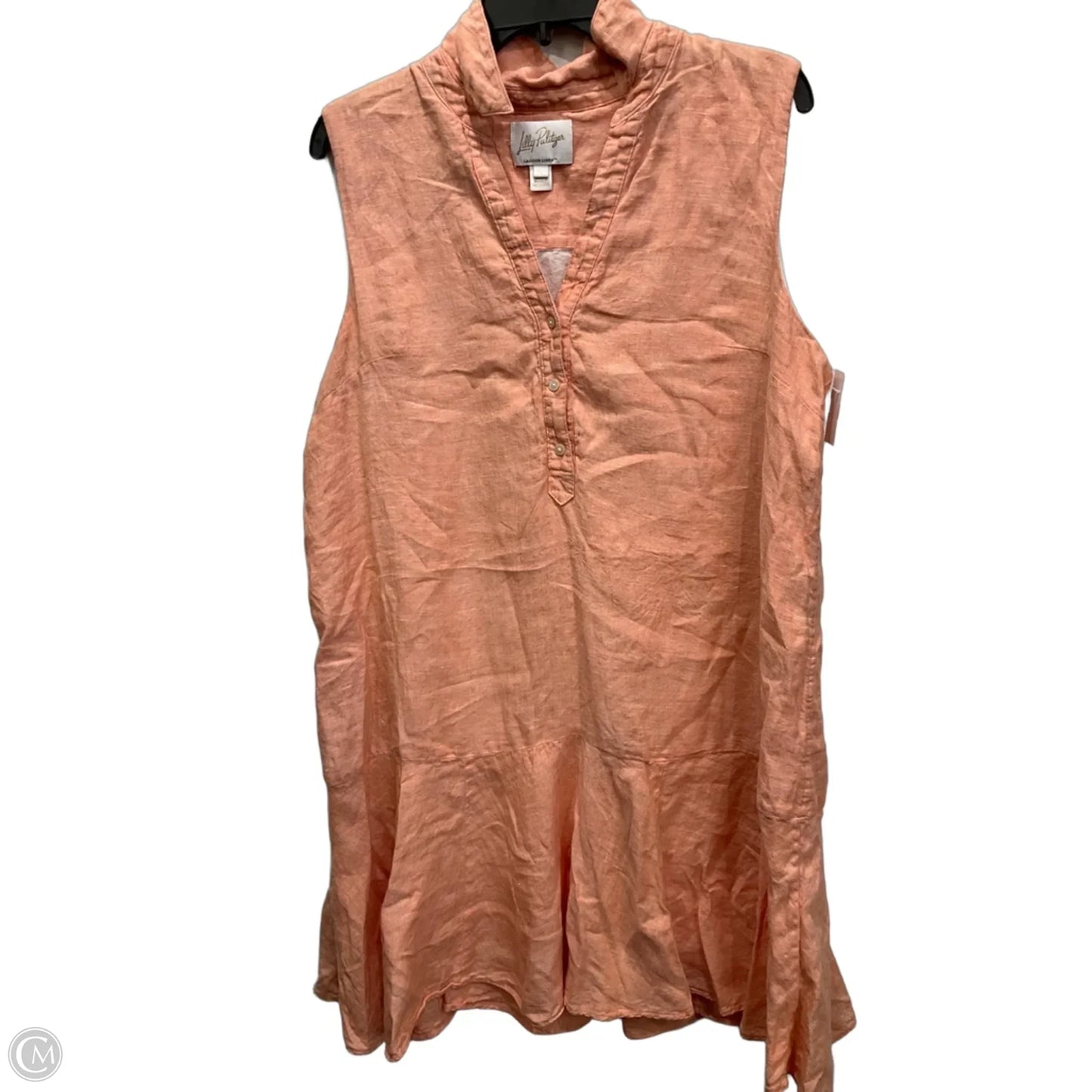 Dress Designer By Lilly Pulitzer In Peach, Size: L