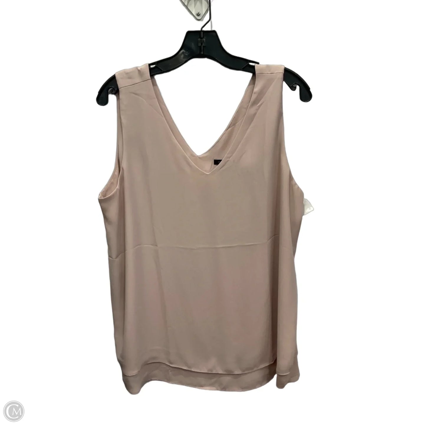 Top Sleeveless By Ann Taylor In Tan, Size: L