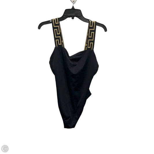 Swimsuit Luxury Designer By Versace In Black, Size: M