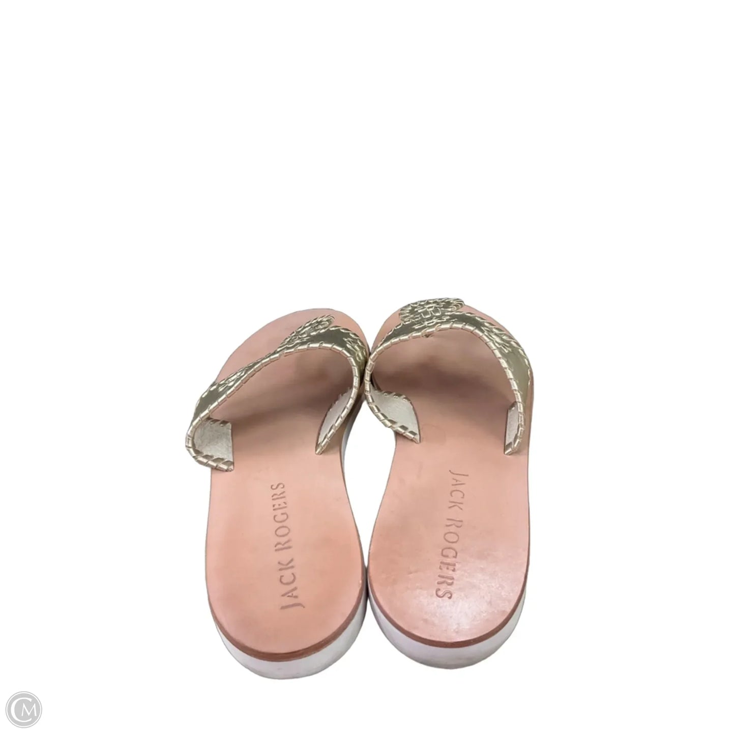 Sandals Flip Flops By Jack Rogers In Gold, Size: 9