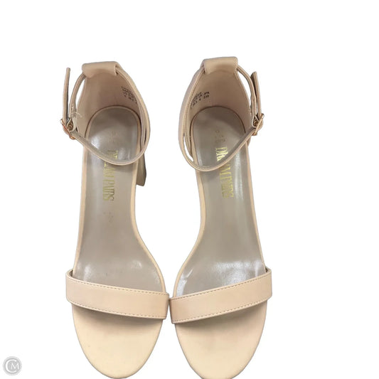 Shoes Heels Block By Dream Pairs In Beige, Size: 6