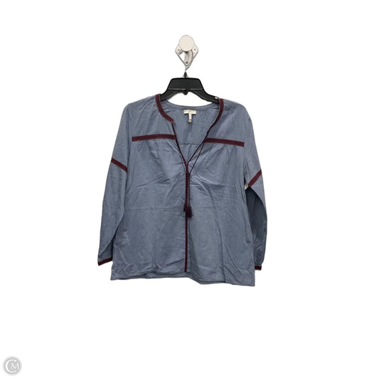 Top Long Sleeve By Joie In Blue, Size: L