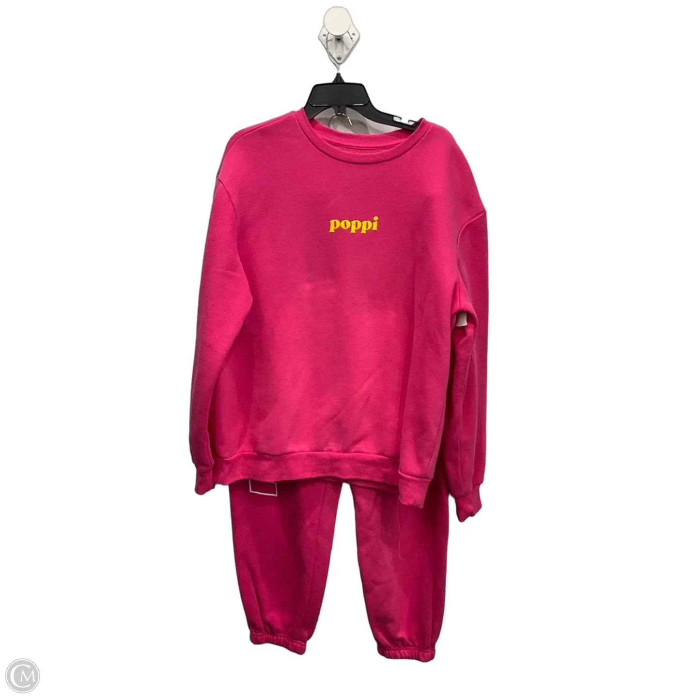 Top 2pc Long Sleeve By Clothes Mentor In Pink, Size: L