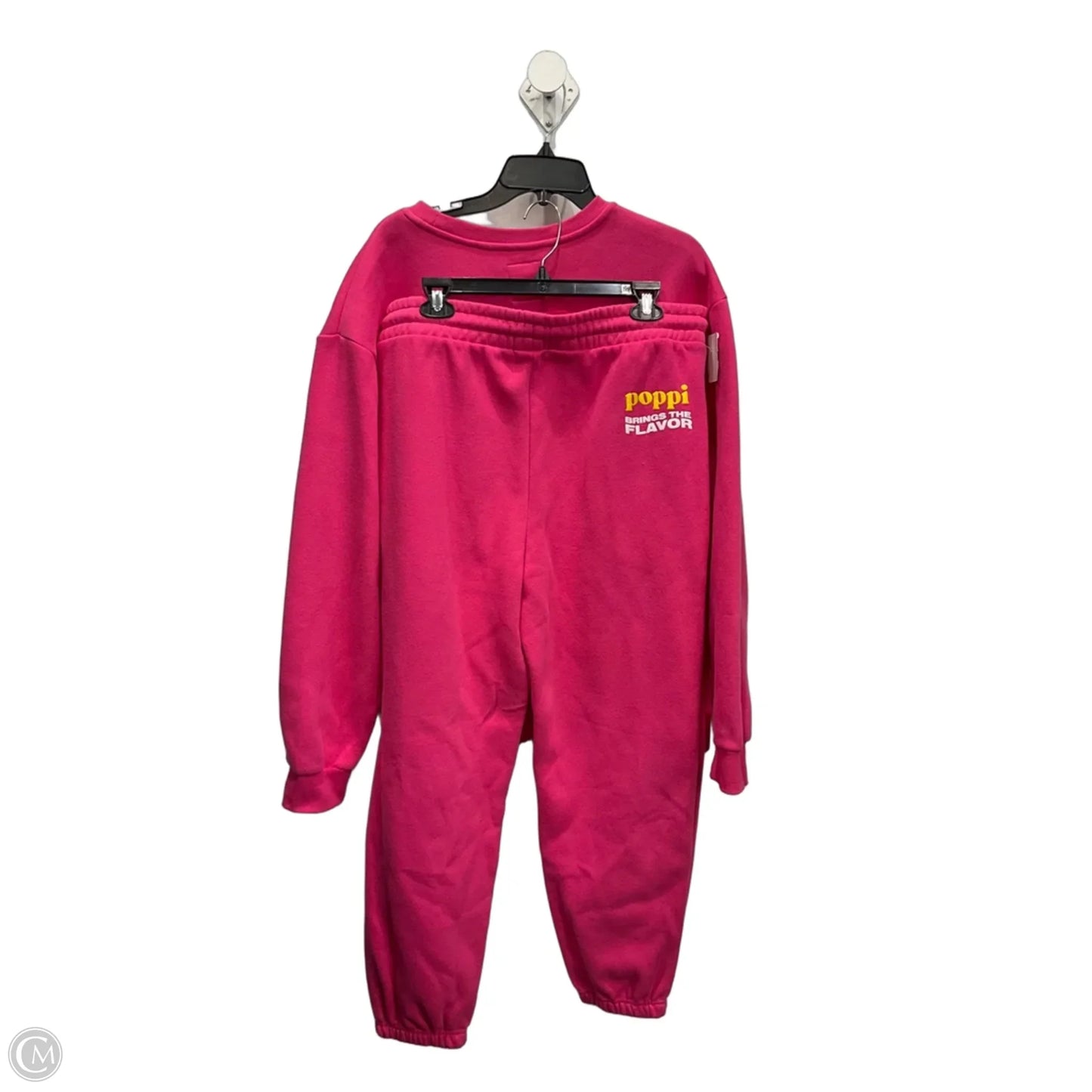 Top 2pc Long Sleeve By Clothes Mentor In Pink, Size: L