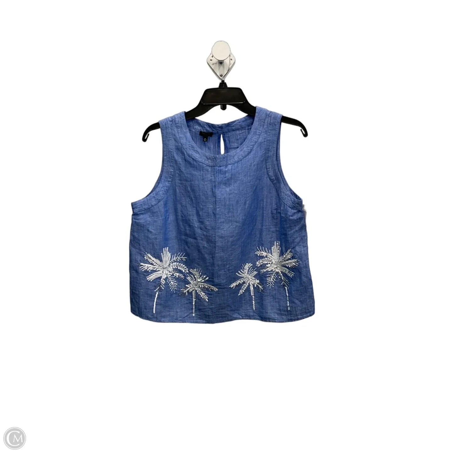 Top Sleeveless By Talbots In Blue, Size: M
