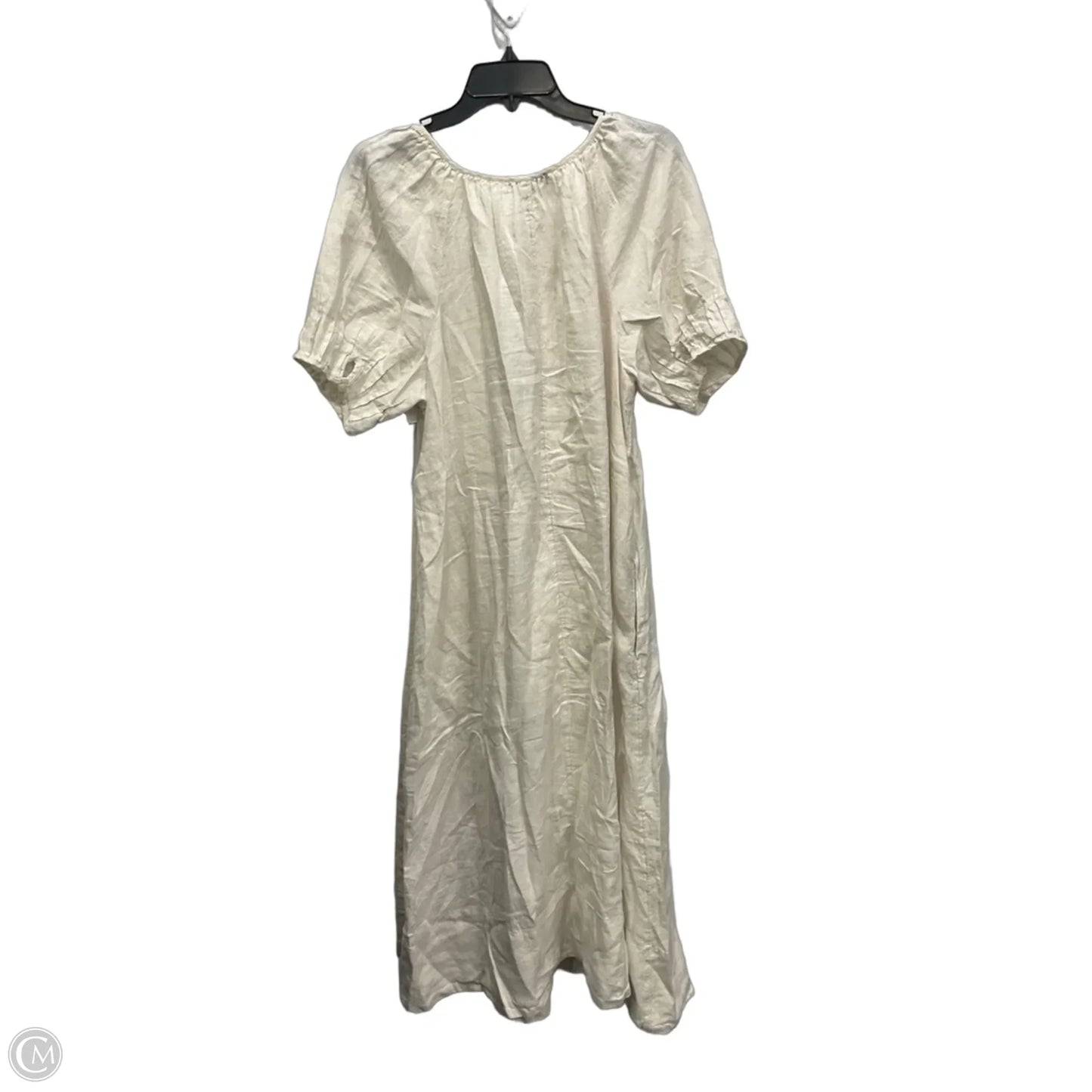 Dress Casual Midi By J. Crew In Cream, Size: L
