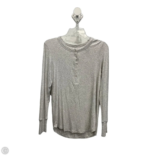 Top Long Sleeve By Aerie In Grey, Size: M