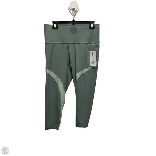 Athletic Leggings By Athleta In Green, Size: 1x