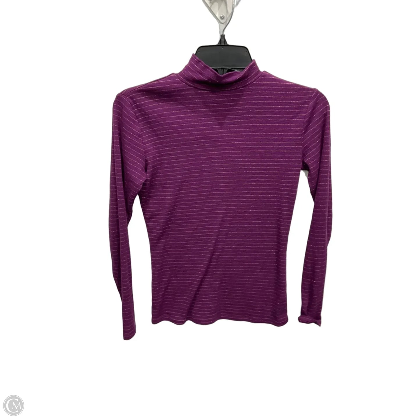 Top Long Sleeve By Nine West In Purple, Size: Xs