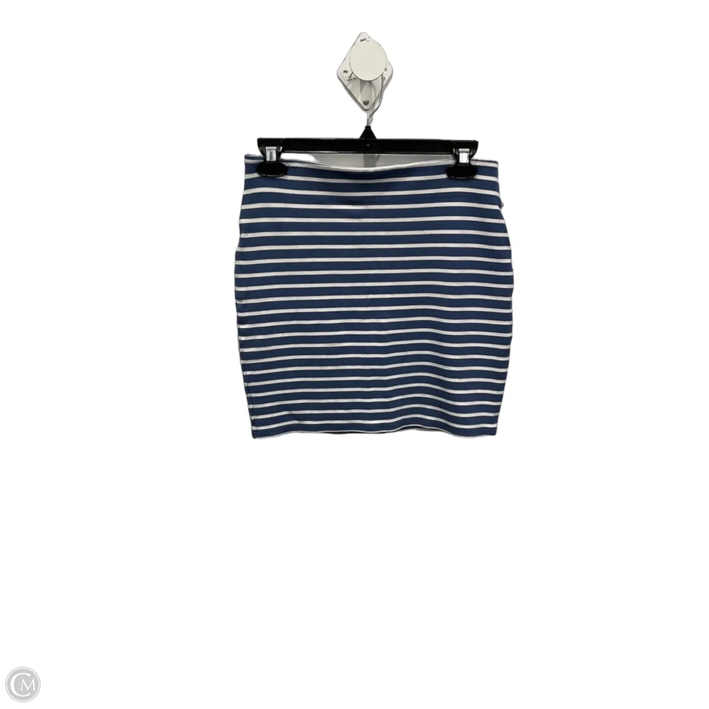 Skirt Mini & Short By Loft In Striped Pattern, Size: S