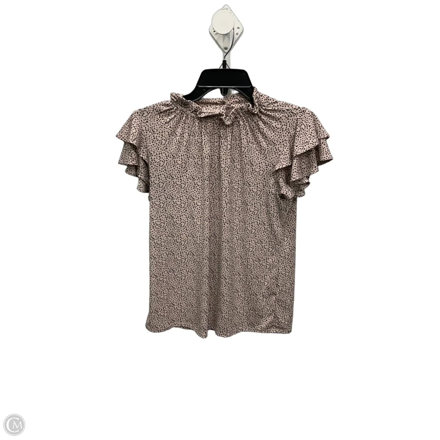 Top Short Sleeve By Adrianna Papell In Pink, Size: Xs