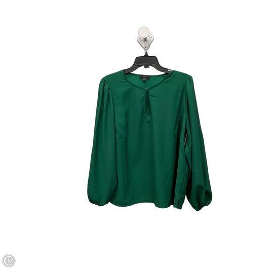 Top Long Sleeve By J. Crew In Green, Size: Xl